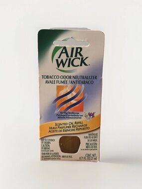 Airwick scented oil refills tobacco odor neutralizer 0.71 Fl Oz 21 ml Sealed New